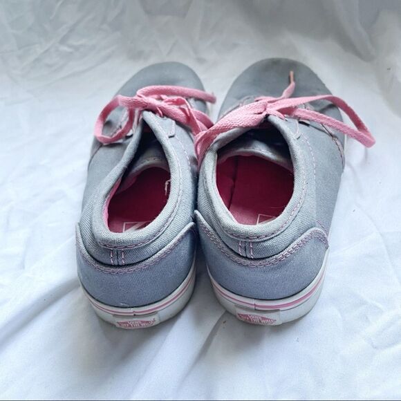 Vans Kids Grey with Pink Shoe Laces - Picture 3 of 10